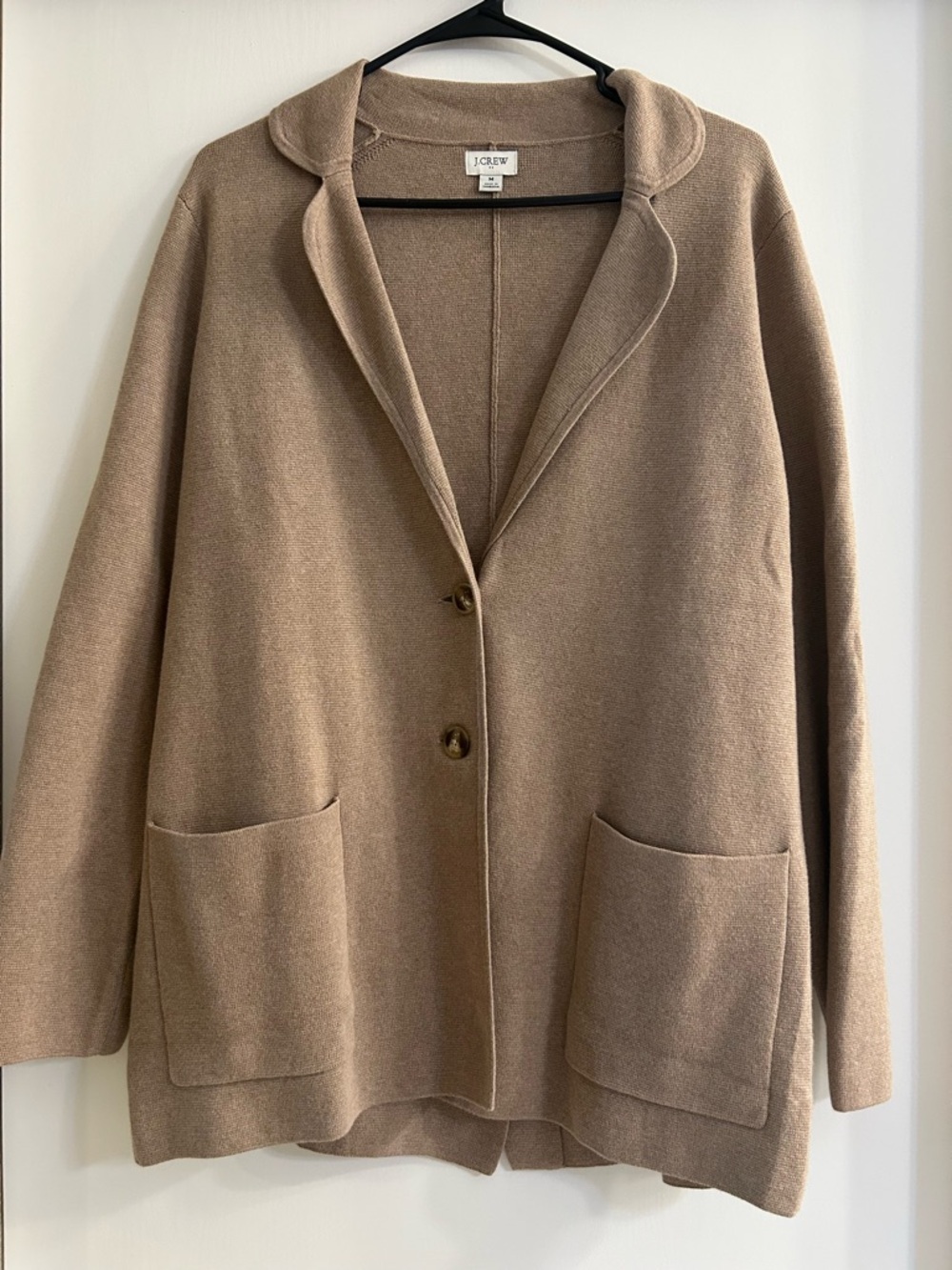 J. Crew Medium Taupe Knit Cardigan Sweater